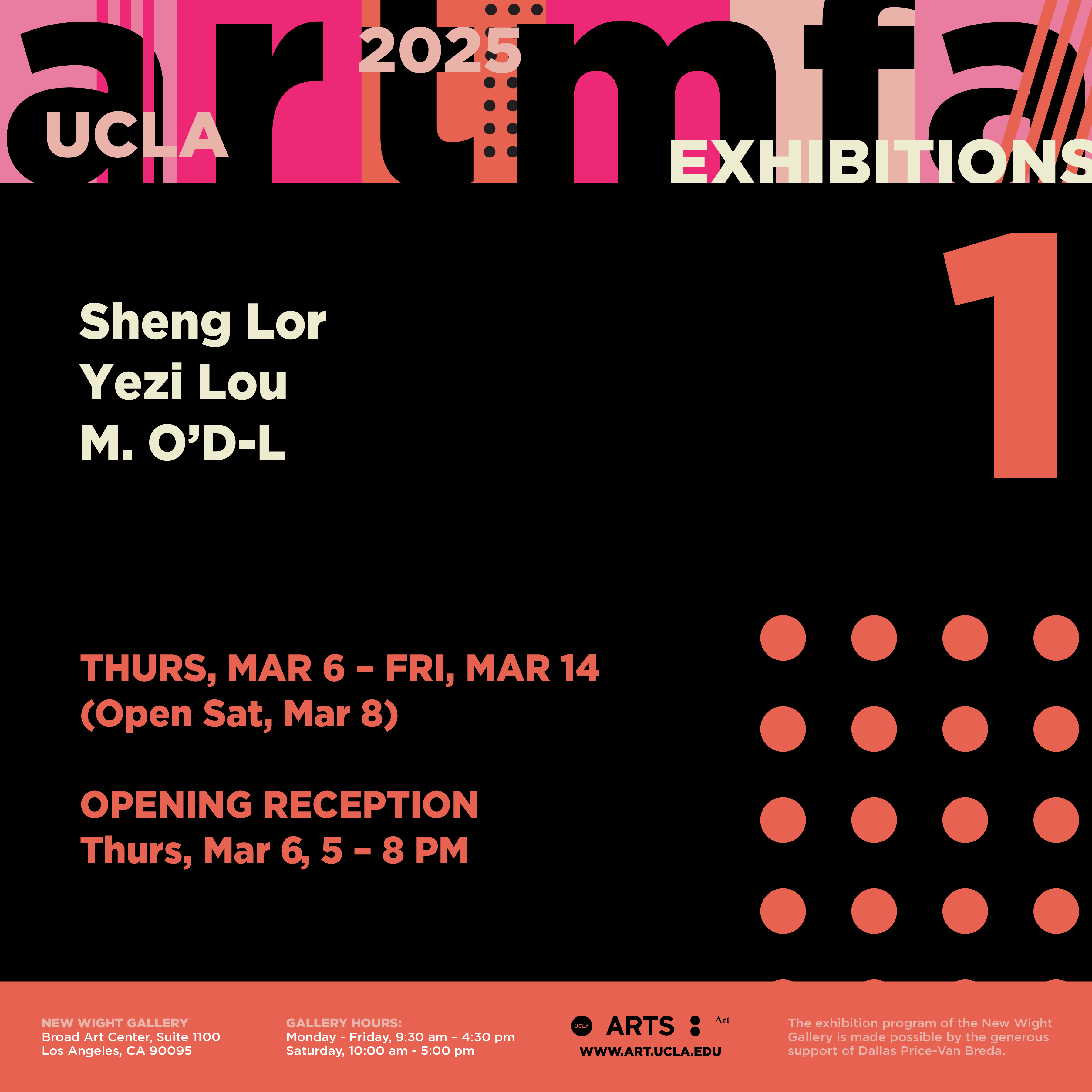 2025 MFA Exhibition #1: <br/>Sheng Lor, Yezi Lou, & M. O'D-L 