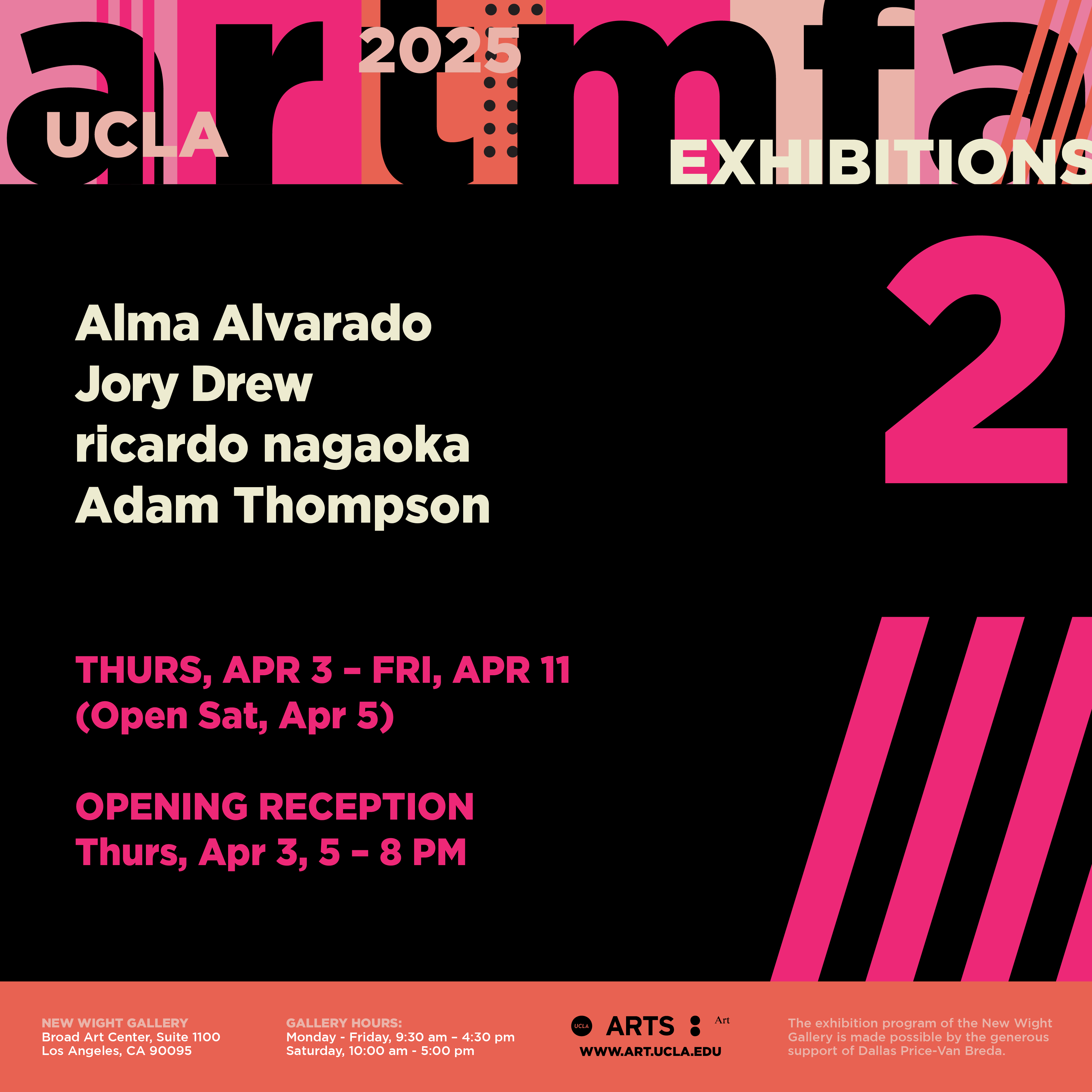 2025 MFA Exhibition #2: <br/>Alma Alvarado, Jory Drew, ricardo nagaoka, & Adam Thompson 