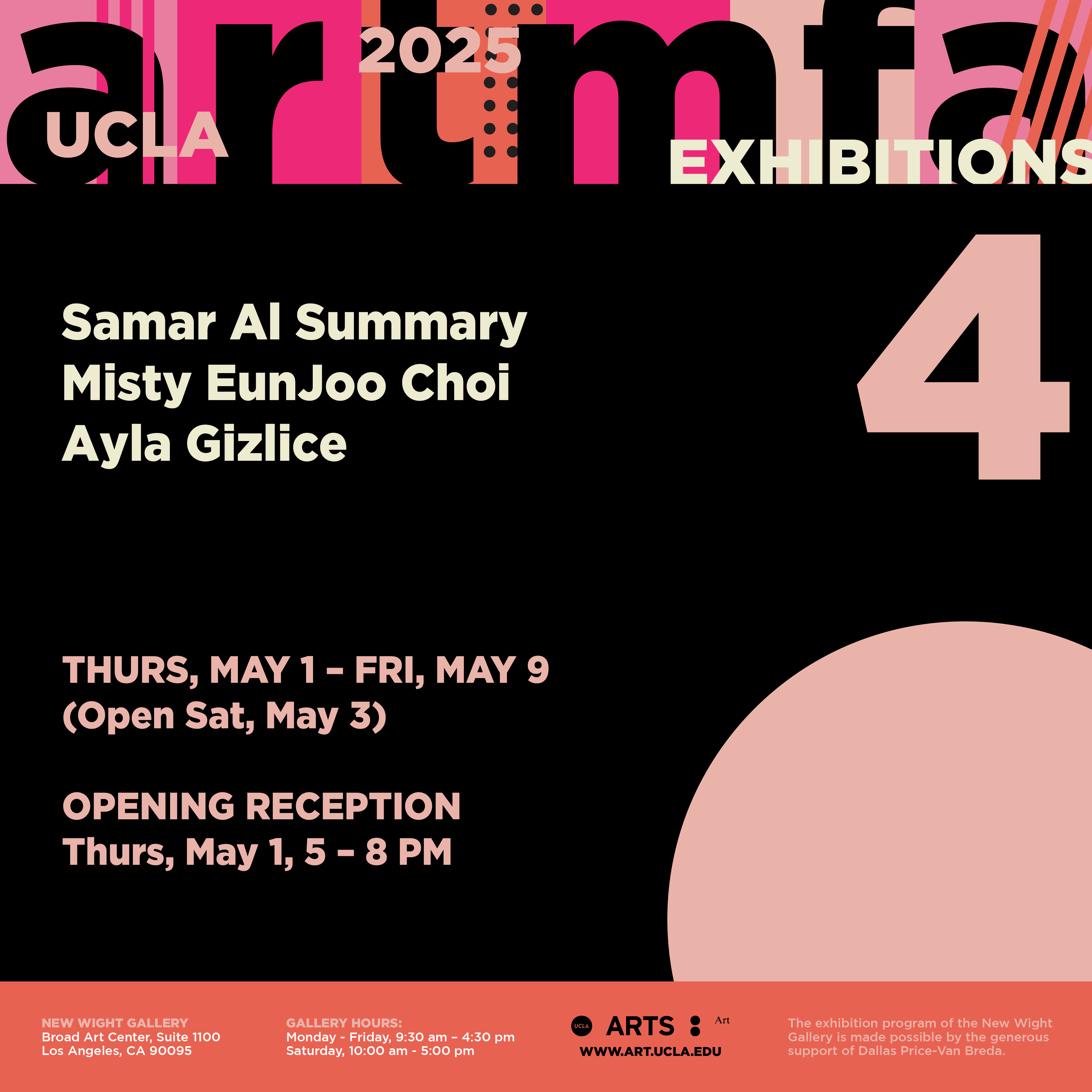 2025 MFA Exhibition #4: <br/>Samar Al Summary, Misty EunJoo Choi, & Ayla Gizlice 