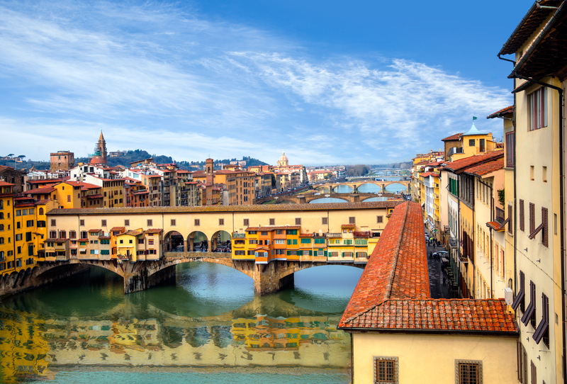 Ponte Vecchio over Arno river in Florence